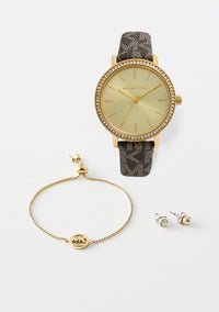 Michael Kors - set montre - marron